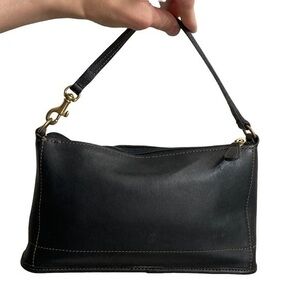 Coach black leather vintage mini bag 9311